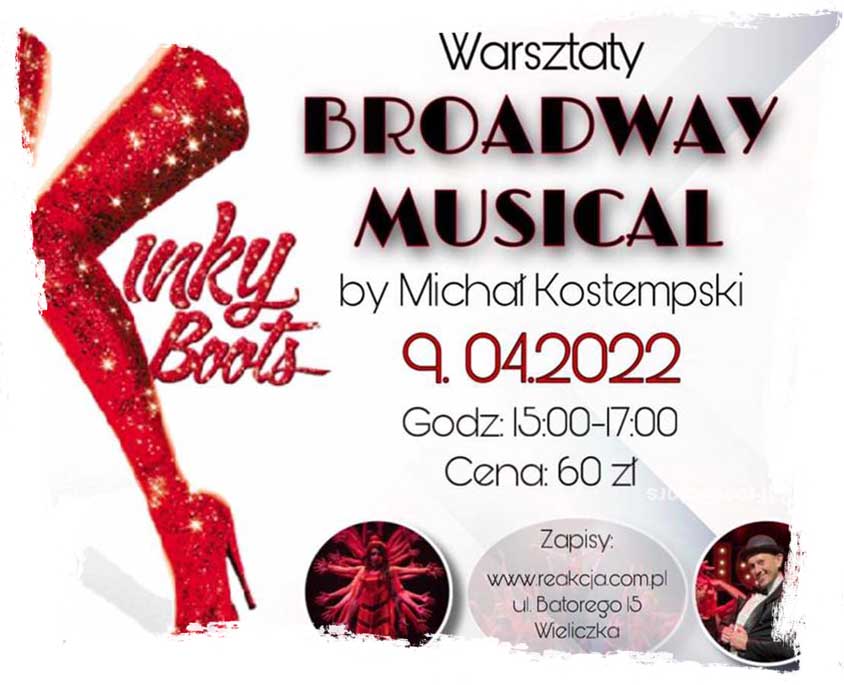 broadway musical kinky boots warsztaty w wieliczce